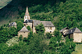 Church of Santa Eulalia. Unha. Valle d Aran. Lleida province. Catalonia. Spain