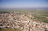 Aerial view of Oropesa. Toledo province. Castilla-La Mancha. Spain