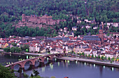 Karl Theodor Bridge (aka Old Bridge) over Neckar River. Heidelberg. Baden-Wurtemberg, Germany