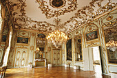 Amalienborg Palace, great hall. Copenhagen. Denmark