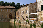 Thermae of Bagno Vignoni, Orcia Valley. Siena province, Tuscany. Italy