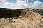 Kiva, Casa Rinconada. Chaco Culture NHP. Centre of the Anasazi culture. Nex Mexico. USA