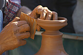 Traditional handmade pottery exhibition. Encamp. Andorra.