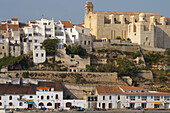 Mahón viewed from the harbour. Minorca. Balearic Islands. Spain