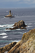 Pointe du Raz and La Vieille Lighthouse. Finistère. Bretaña. Bretagne. Brittany. France.
