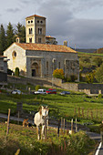 Romanesque church of Santa Cecilia. Molló. Ripollès Region. Girona Province. Catalonia. Spain.