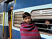 Train station in Jaipur. Rajasthan, India