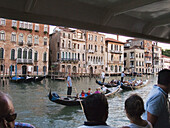 View of Gran Canal from a Vaporetto (local passengers boat). Veneto, Italy
