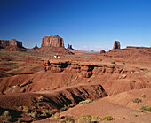 Native american indian on horse from John Ford s Point. Monument Valley. Arizona. USA