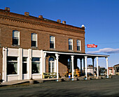 Shaniko Hotel in old western town of Shaniko. Wasco County. Eastern Oregon. USA