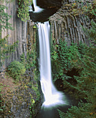 Toketee Falls. Umpqua River, Umpqua National Forest. Cascade Foothills. Oregon.