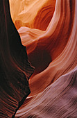 Lower Antelope Slot Canyon, Navajo Indian tribal lands. Coconino County, Arizona. USA