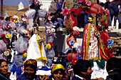 Procession with the images of Saints. Casabindo. Jujuy province. Argentina