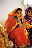 Indian women in typical costumes
