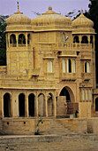 Palace in the outskirts of Jaisalmer. Rajasthan. India