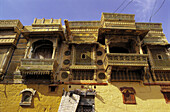 Balconies. Jaisalmer. Rajasthan. India