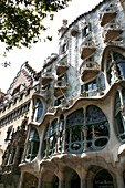 Gaudi's Casa Batllo, Passeig de Gracia, Barcelona, Catalonia, Spain
