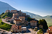 Village Castelluccio, Piano Grande, Monti Sibillini Nationalpark, Italy