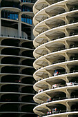 High rise building, Parking garage, Bertrand Goldberg, Marina City, Chicago, Illinois, USA