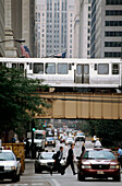 Berufsverkehr, Downtown, Chicago, Illinois, USA