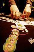 Spieltisch im Casino Planet Hollywood, Las Vegas, Nevada, USA, Amerika