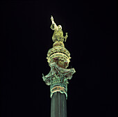 Colombus statue in Barcelona. Spain