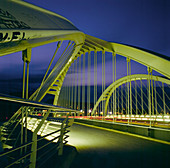 Santiago Calatrava bridge. Bac de Roda. Barcelona. Catalonia. Spain.