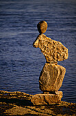 Inukshuks. Ottawa River, Canada