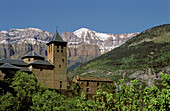 Torla in Ordesa National Park. Huesca province, Aragón. Pyrenees Mountains, Spain