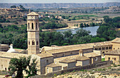 Cistercian monastery of Rueda by Ebro River, Sástago. Zaragoza province, Aragón, Spain