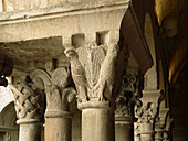 Cloister Capitals. Sant Pere de Galligants Monastery. Gerona (Catalunya) Spain