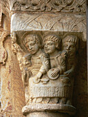 Capital in the cloister, cathedral of Tarragona. Catalonia, Spain