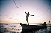 Shrimp fishing. Mazatlán, Mexico