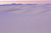 Gypsum sand dunes. White Sands National Monument. New Mexico. USA