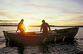 Fishermen in Havstenssund. Bohuslän. West coast of Sweden
