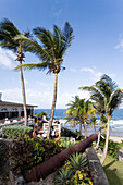 View from the Round House Inn over the sea, Bathsheba, Barbados, Caribbean