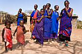 Two Maasai children, Coast, Kenya