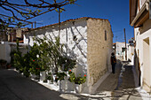 Alley in Omodos village, Troodos mountains, South Cyprus, Cyprus