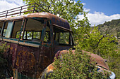 Autowrack, Bus Wrack, Potamitissa, Pitsilia, Troodos Gebirge, Südzypern, Zypern