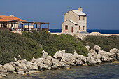 Sea Bird Restaurant on the coast, near Apostolos Andreas Monastery, Karpasia, Karpass Peninsula, North Cyprus, Cyprus
