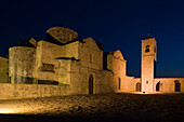 Agios Varnavas, former St. Barnabas Monastery at night, museum, Salamis, North Cyprus, Cyprus