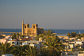 The Lala Mustafa Pasa Camii Mosque, originally known as the Saint Nicolas Cathedral and later as the Ayasofya, Saint Sophia, Mosque of Magusa, Famagusta, Gazimagusa, North Cyprus, Cyprus