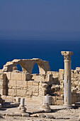 Ruins of an early Christian Basilica, ancient city of Kourion, Kourion, South Cyprus, Cyprus