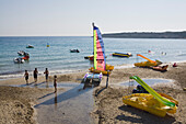 Beach at Coral Bay, Paphos area, South Cyprus, Cyprus