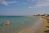 People on Salamis beach, Salamis, Cyprus
