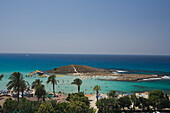 View of Nissi Beach, Agia Napa, South Cyprus, Cyprus