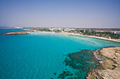 View of Nissi Beach, Agia Napa, Cyprus