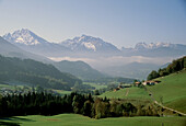 Landscape near Ramsau, Berchtesgadener Land, Upper Bavaria, Bavaria, Germany