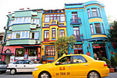 Colorful houses, Istanbul, Turkey