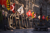 Marktgasse mit Brunnen, Altstadt, Bern, Schweiz